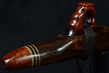 Ziricote Native American Flute, Minor, Low F-4, #F28D